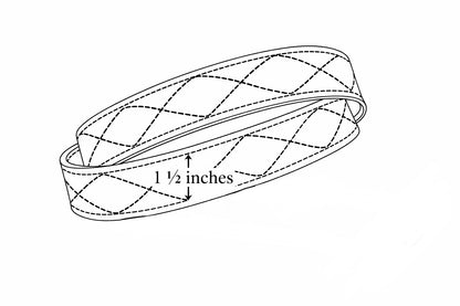 Black Designer Leather Belt (White Stitching)