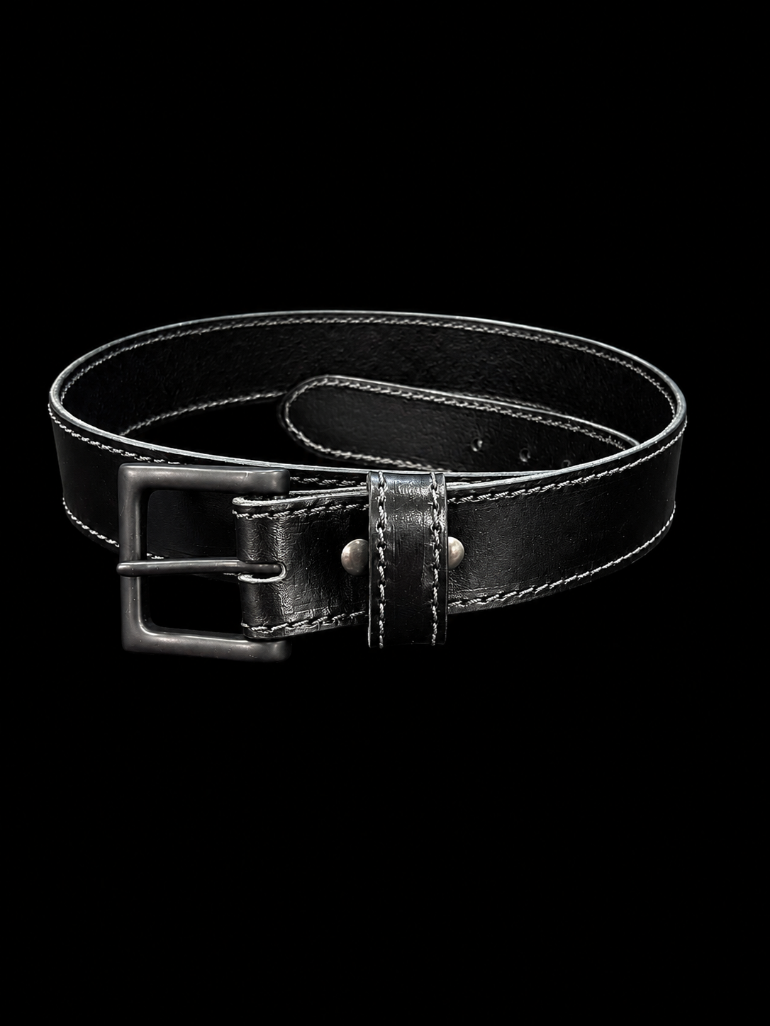 Black Classic Leather Belt
