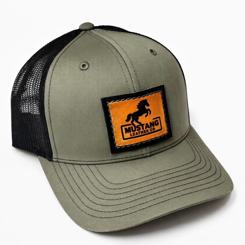 Camo Green and Black Richardson 112 Cap