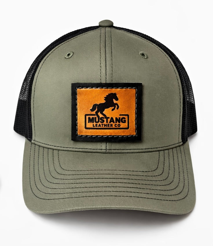 Camo Green and Black Richardson 112 Cap