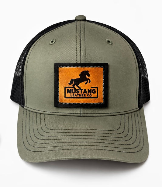 Camo Green and Black Richardson 112 Cap