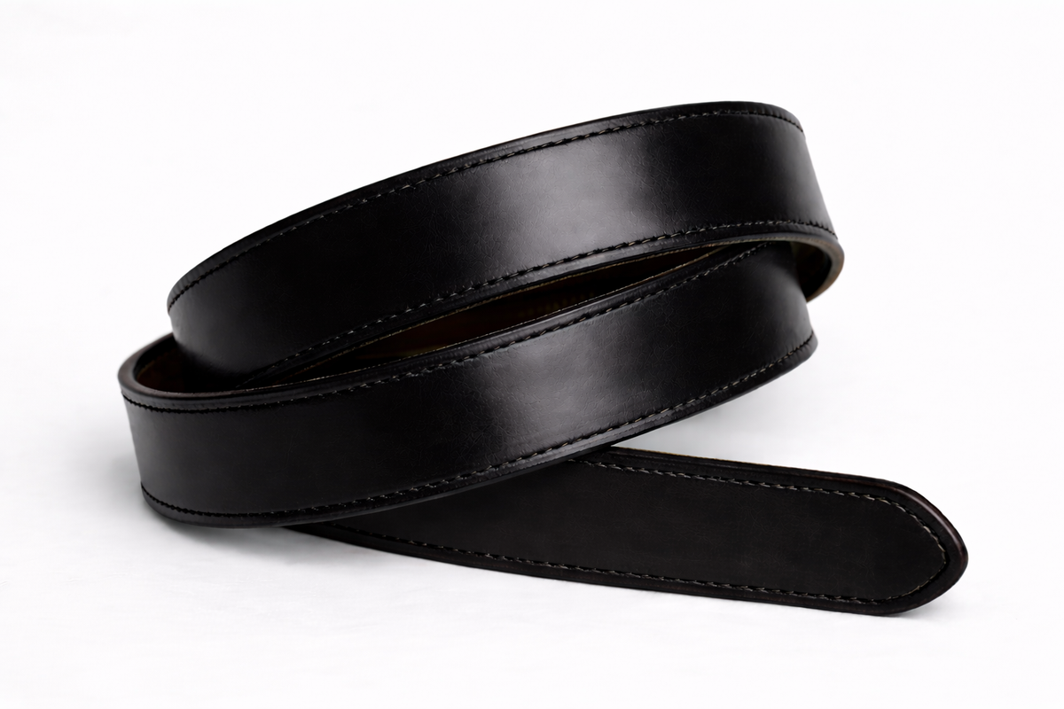 Black Classic Leather Belt